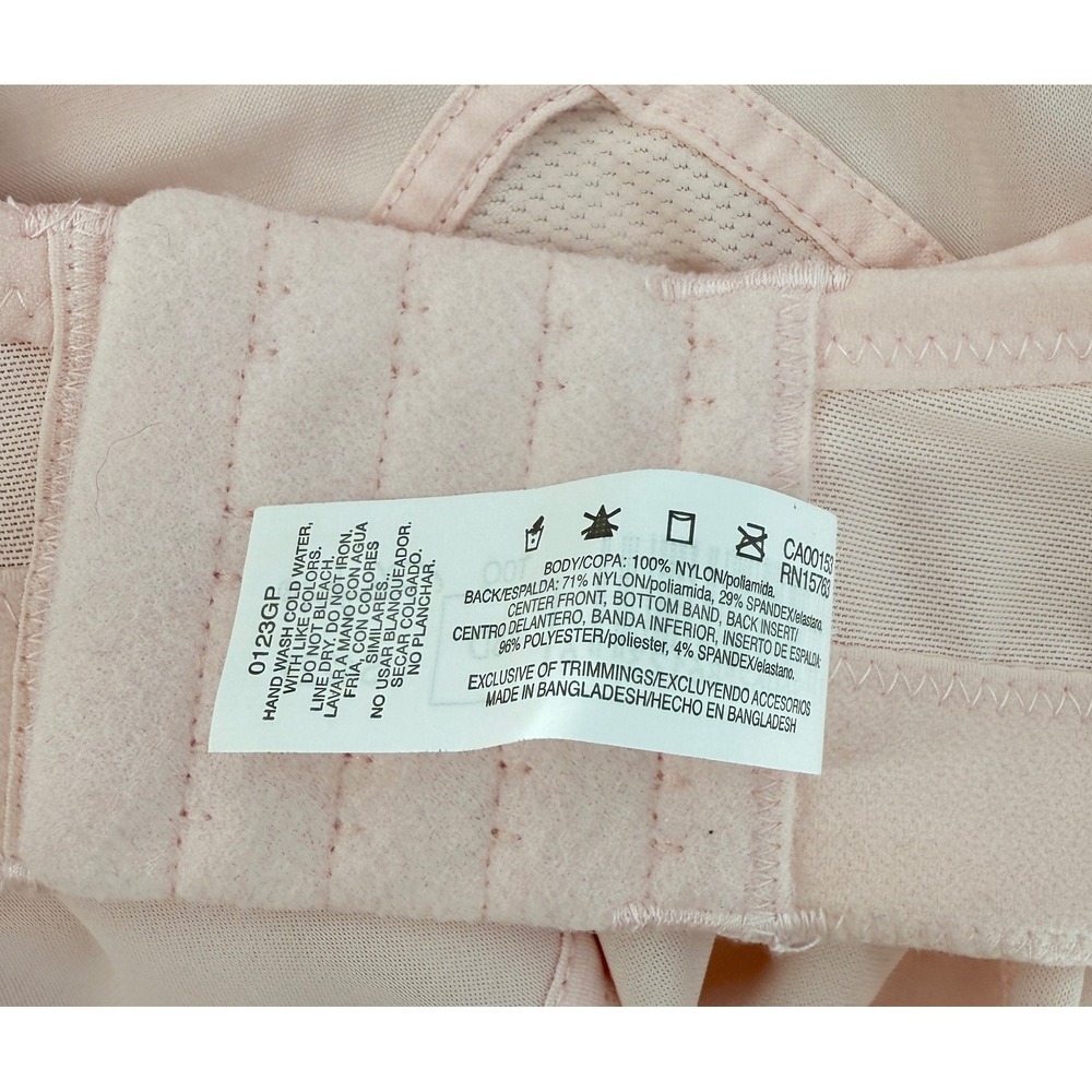 Playtex US4221 48D Light Pink Wireless Smoothing Full Coverage Bra Comfort - Picture 7 of 7